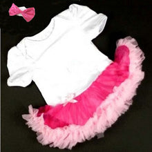 0-12M Lovely Baby Toddler Girls Ruffles Tutu Dress Romper One-Piece Outfit Dresses Clothes  Headband UBY