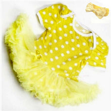 0-12M Lovely Baby Toddler Girls Ruffles Tutu Dress Romper One-Piece Outfit Dresses Clothes  Headband UBY