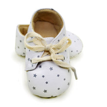 0-18M Cute Toddler Infant Boy Crib Shoes Lace-Up Sneaker PU Soft Soled Shoes UBY