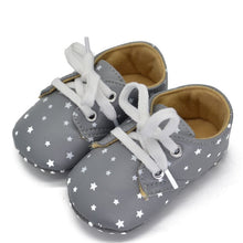 0-18M Cute Toddler Infant Boy Crib Shoes Lace-Up Sneaker PU Soft Soled Shoes UBY