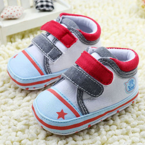 0-18M New Unisex Toddler Baby Boy Girls Slip-On Prewalkers Soft Sole Crib Shoes First WalkersUBY