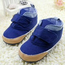0-18M born Baby Boys Cotton Ankle Canvas High Crib Shoes Casual Sneaker Toddler First Walkers  UBY