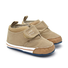 0-18M born Baby Boys Cotton Ankle Canvas High Crib Shoes Casual Sneaker Toddler First Walkers  UBY