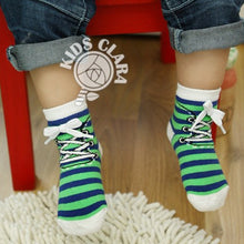 0-4 Years Baby Kids Infant Cotton Shoelaces Anti Slip Trainer Socks Booties Socks UBY
