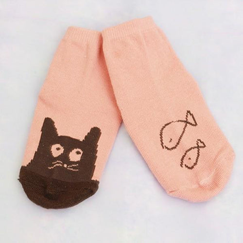 0-4Y Cute Toddler Baby Kids Girls Boys Soft Socks Cartoon Owl Pattern Socks Cotton Socks  UBY