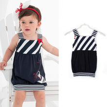0-5T Cute Baby Kids Girls Dress Toddler Princess Party Tutu Summer Striped Dresses UBY