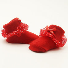 0-6 Months Toddlers Infants Cotton Ankle Socks Baby Girls Princess Bowknots Socks UBY