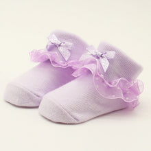 0-6 Months Toddlers Infants Cotton Ankle Socks Baby Girls Princess Bowknots Socks UBY