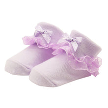 0-6 Months Toddlers Infants Cotton Ankle Socks Baby Girls Princess Bowknots Socks UBY