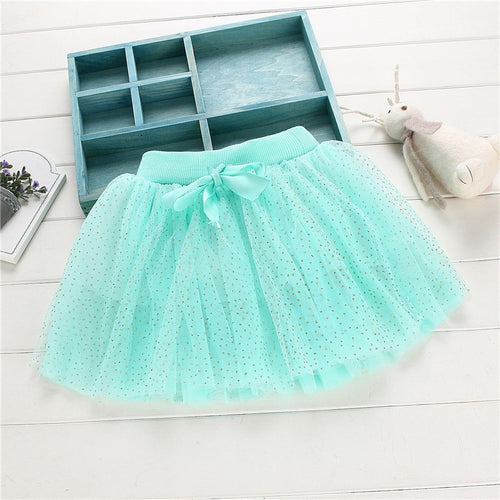 1-4Y Sweet Baby Princess Skirts Toddlers Girls Elastic Tutu Tulle Mini Skirt Summer Clothing UBY