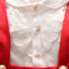 1-5Y Kids Girls Suspender Cotton Dress Long Sleeve Lace Floral Tops Baby Party Dresses PY UBY