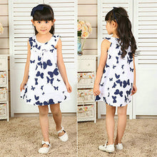 1-5Years Princess Baby Girls Dress Kids Print Sweet One-piece Dresss  UBY