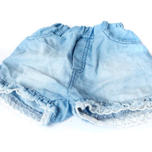 1-6Years Kids Children Girls Shorts Jeans Lace Pocket Demin Jeans UBY