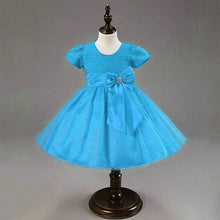 1-7Years Kids Girl Princess Bow Tutu Dress Baby Wedding Party Pageant Tulle Dresses  UBY