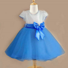 1-7Years Kids Girl Princess Bow Tutu Dress Baby Wedding Party Pageant Tulle Dresses  UBY