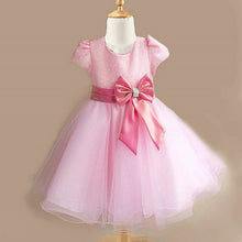 1-7Years Kids Girl Princess Bow Tutu Dress Baby Wedding Party Pageant Tulle Dresses  UBY