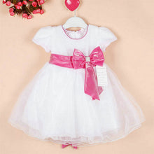 1-7Years Kids Girl Princess Bow Tutu Dress Baby Wedding Party Pageant Tulle Dresses  UBY