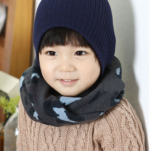 1-8Y Winter Warm Girl Boy Baby Kids Scarf Neckerchief Leopard Printed ScarvesUBY