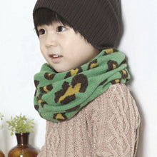 1-8Y Winter Warm Girl Boy Baby Kids Scarf Neckerchief Leopard Printed ScarvesUBY