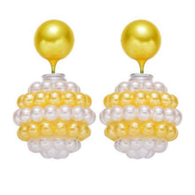 1 Pair Colorful Fashion 206 New Women Cool Jewelry Double Sided Pearl Beads Earrings Ear Studs UBY