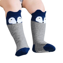 born 0-4Years Kids Girl Boy Animal Pattern Anti-slip Knee High Baby Socks UBY