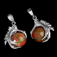 1 Pcs Silver Plated Dragon Claw Wrap Ball Beads Charm Pendant Necklaces Lisa's Store UBY