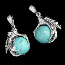 1 Pcs Silver Plated Dragon Claw Wrap Ball Beads Charm Pendant Necklaces Lisa's Store UBY
