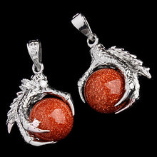 1 Pcs Silver Plated Dragon Claw Wrap Ball Beads Charm Pendant Necklaces Lisa's Store UBY
