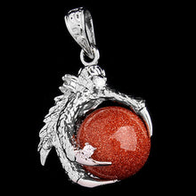 1 Pcs Silver Plated Dragon Claw Wrap Ball Beads Charm Pendant Necklaces Lisa's Store UBY