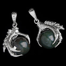 1 Pcs Silver Plated Dragon Claw Wrap Ball Beads Charm Pendant Necklaces Lisa's Store UBY