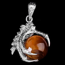 1 Pcs Silver Plated Dragon Claw Wrap Ball Beads Charm Pendant Necklaces Lisa's Store UBY