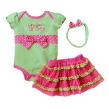 1 Set born Infant Baby Girl Clothing Polka Dot Headband  Romper  TUTU Outfit Clothes 3pcss Sets  UBY
