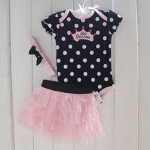 1 Set born Infant Baby Girl Clothing Polka Dot Headband  Romper  TUTU Outfit Clothes 3pcss Sets  UBY