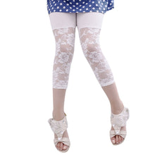 10 Colors Baby Kids Girls Cropped Leggings Lace Floral Casual 3 4 Capri Pants Trousers 2-7Y HT UBY