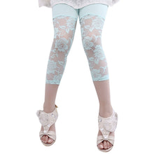 10 Colors Baby Kids Girls Cropped Leggings Lace Floral Casual 3 4 Capri Pants Trousers 2-7Y HT UBY