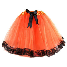 10 Colors Kids Girl Layered Dancing Tutu Bow knot Lace Trimmed Tulle Princess Skirt UBY
