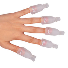 10 Pcs Lot Pro Reusable Remover Gel Polish Nail Art Soakers Cleaner Degreaser Polish Wrap Tool Nails Remover Soak Off Cap Clip UBY