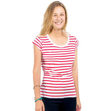 Brand Women T Shirt Ladies O-neck striped Cute Cartoon Print Short Sleeve Shirt Slim T Shirt Cotton Tops Tees Plus Size UBY