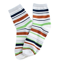 Cotton Warm Men Mixed Color Wide Stripe Ankle Soft Casual Socks PY8 UBY