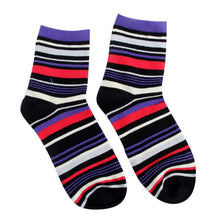 Cotton Warm Men Mixed Color Wide Stripe Ankle Soft Casual Socks PY8 UBY