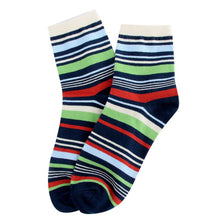 Cotton Warm Men Mixed Color Wide Stripe Ankle Soft Casual Socks PY8 UBY