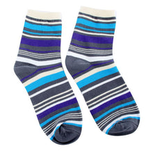 Cotton Warm Men Mixed Color Wide Stripe Ankle Soft Casual Socks PY8 UBY