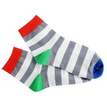 Cotton Warm Men Mixed Color Wide Stripe Ankle Soft Casual Socks PY8 UBY