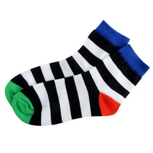 Cotton Warm Men Mixed Color Wide Stripe Ankle Soft Casual Socks PY8 UBY