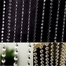 10pcss 1M/33 Foot Wedding DIY Decor Acrylic Crystal Beads Curtain Strand Garland PY6 UBY