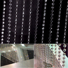 10pcss 1M/33 Foot Wedding DIY Decor Acrylic Crystal Beads Curtain Strand Garland PY6 UBY