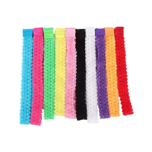 10Pcs Baby Girl Headband Lace Headwear Elastic Hair Band Hairband HeaddressUBY