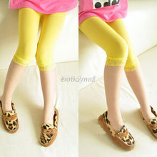 12 Color Toddler Kids Girls Lace Velvet Leggings Child Skinny Stretchy Pants UBY