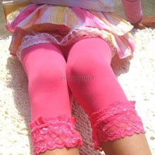 12 Color Toddler Kids Girls Lace Velvet Leggings Child Skinny Stretchy Pants UBY