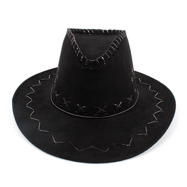 12 Colors Retro Western Cowboy Bucket Brim Hat Cap Men Women Unisex Sunscreen Knight Hats With Rope PY1 UBY